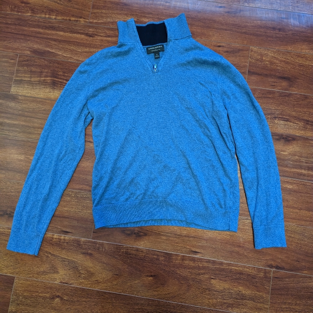 Banana Republic Small Blue Collar Sweater